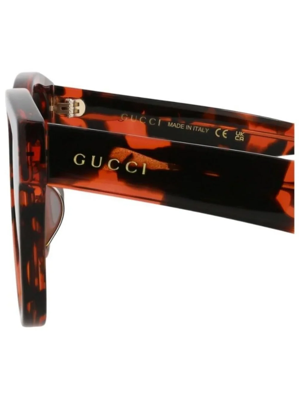 New Gucci Mens Square/Rectangle Havana Havana Brown Fashion Designer Sunglasses
